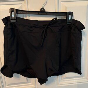 Athleta Women's Lahaina Swim Shorts Black Size Large